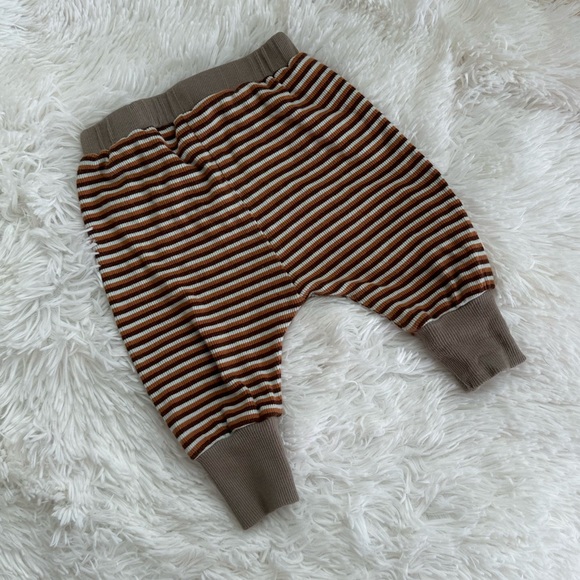 Kate Quinn Ribbed Striped Pull On Elastic Waist Pants - Picture 3 of 3